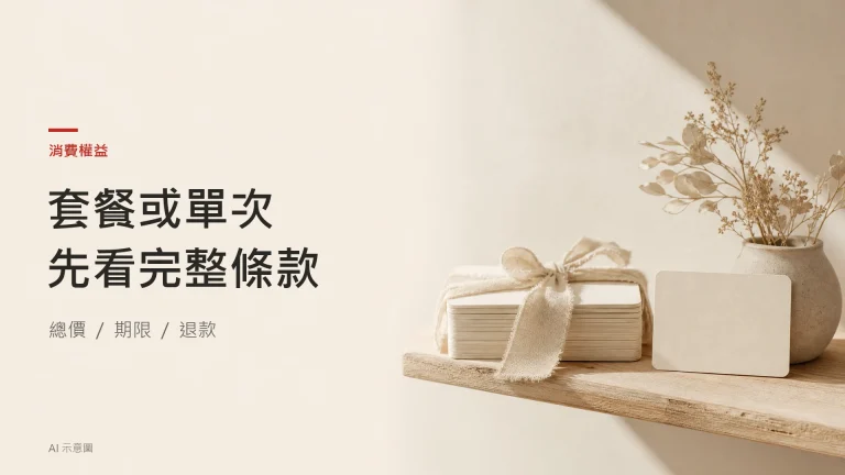 AI 示意圖：綁着棉帶的一疊空白卡與獨立紙卡並置，以靜物比喻套餐和單次選擇，並非實際套票。